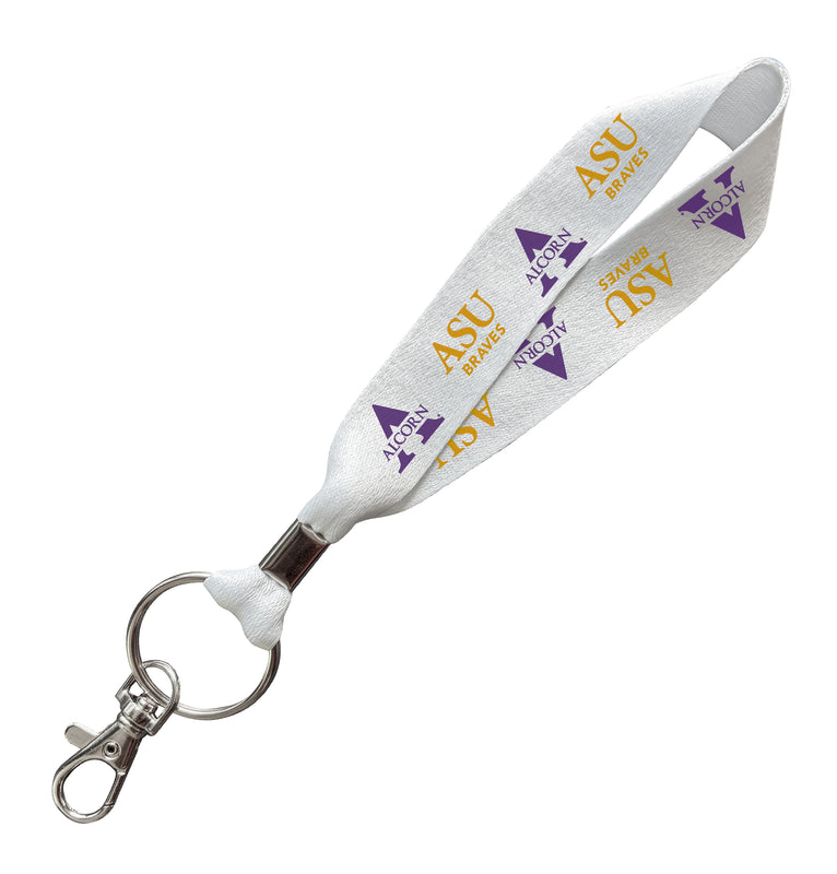 Alcorn State Braves Officially Licensed 6-Inches Long Cloth Keychain Lanyard