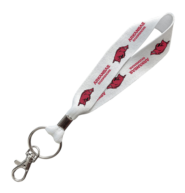 Arkansas Razorbacks Officially Licensed 6-Inches Long Cloth Keychain Lanyard
