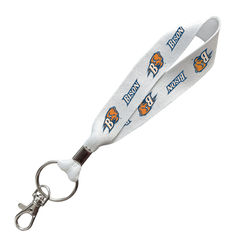 Bucknell University Bison Officially Licensed 6-Inches Long Cloth Keychain Lanyard