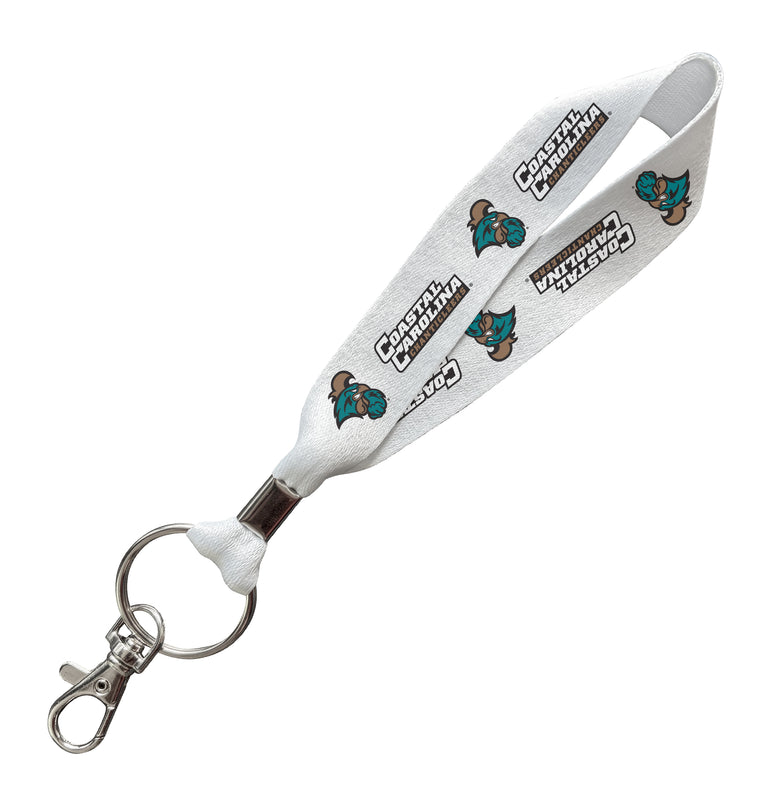Coastal Carolina University Officially Licensed 6-Inches Long Cloth Keychain Lanyard