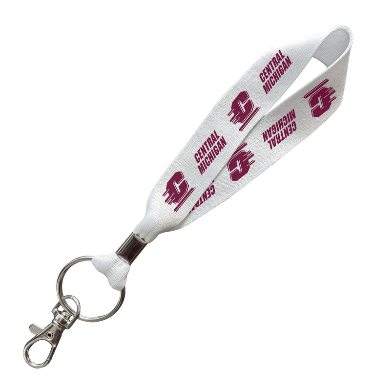 Central Michigan University Officially Licensed 6-Inches Long Cloth Keychain Lanyard