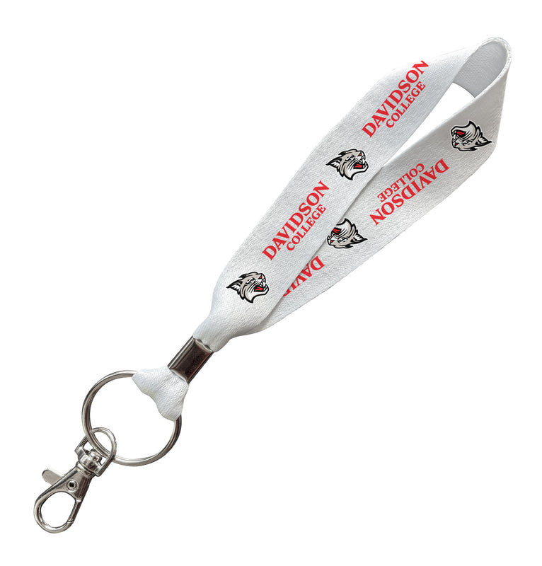 Davidson College Officially Licensed 6-Inches Long Cloth Keychain Lanyard