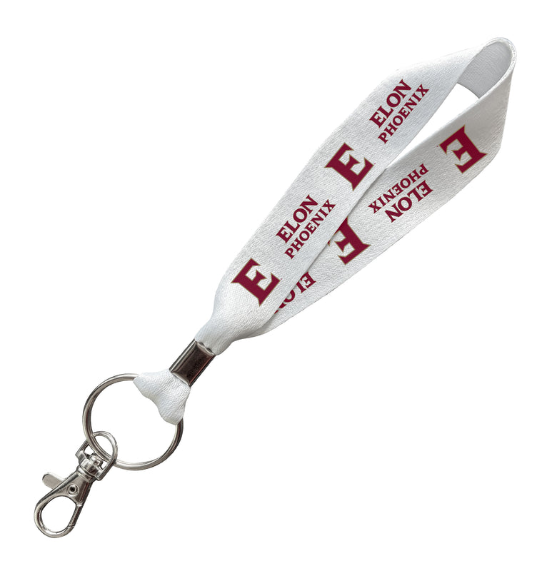 Elon University Officially Licensed 6-Inches Long Cloth Keychain Lanyard