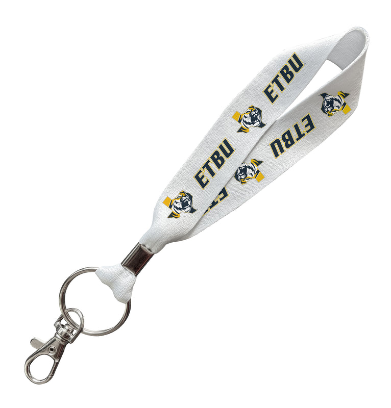 East Texas Baptist University Officially Licensed 6-Inches Long Cloth Keychain Lanyard
