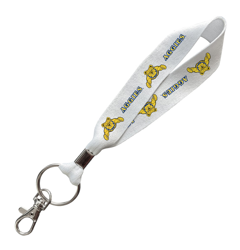 North Carolina A&T State Aggies Officially Licensed 6-Inches Long Cloth Keychain Lanyard