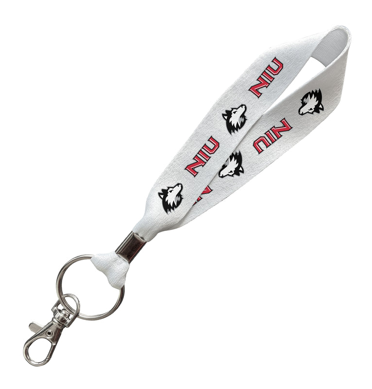 Northern Illinois Huskies Officially Licensed 6-Inches Long Cloth Keychain Lanyard