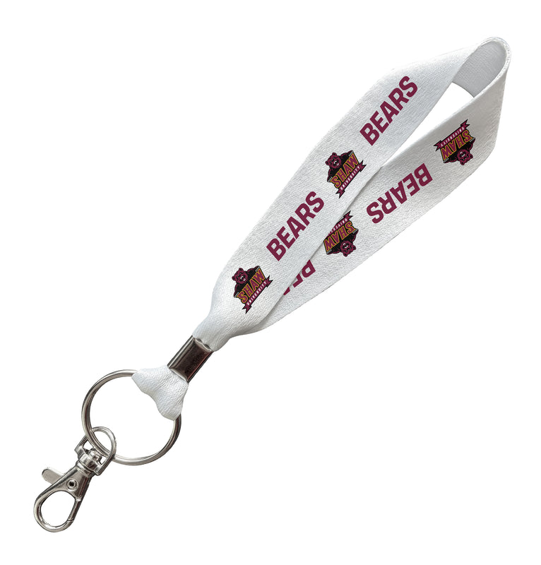 Shaw University Bears Officially Licensed 6-Inches Long Cloth Keychain Lanyard