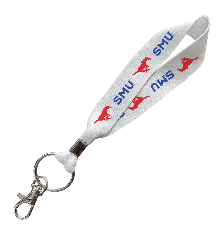 Southern Methodist University Officially Licensed 6-Inches Long Cloth Keychain Lanyard