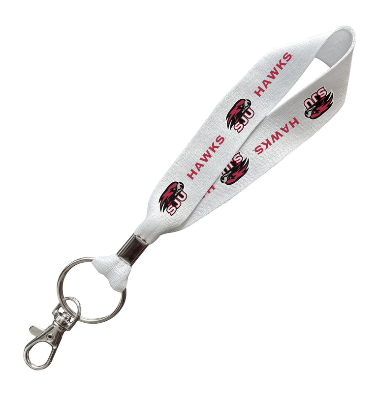 Saint Joseph's University Hawks Officially Licensed 6-Inches Long Cloth Keychain Lanyard