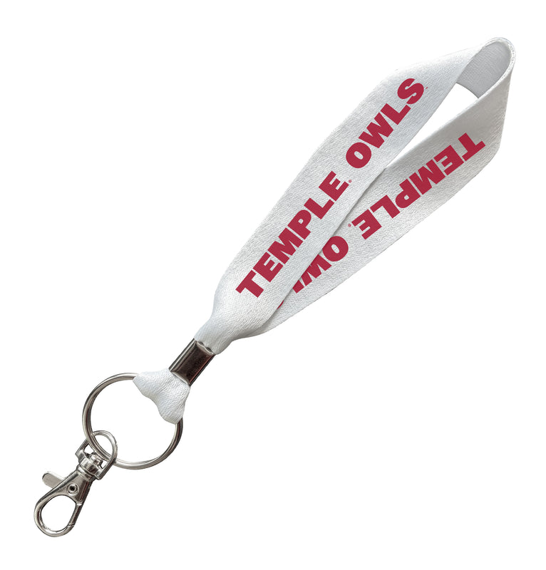 Temple University Officially Licensed 6-Inches Long Cloth Keychain Lanyard