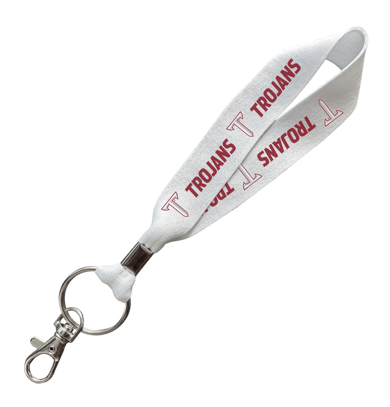 Troy University Officially Licensed 6-Inches Long Cloth Keychain Lanyard