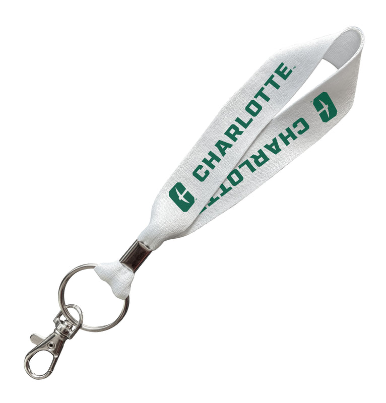 North Carolina Charlotte Forty-Niners Officially Licensed 6-Inches Long Cloth Keychain Lanyard