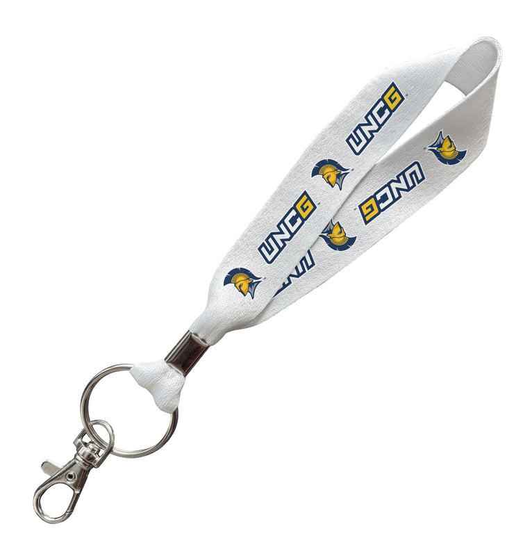 North Carolina Greensboro Spartans Officially Licensed 6-Inches Long Cloth Keychain Lanyard