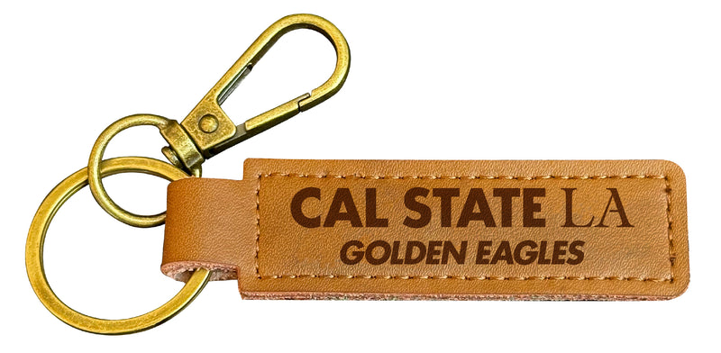 California State University Los Angeles Leather Keychain 3.25" Long Officially Licensed Collegiate Product Single