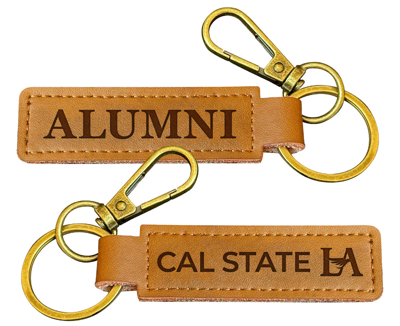 California State University Los Angeles College Alumni Leather Keychain – Officially Licensed