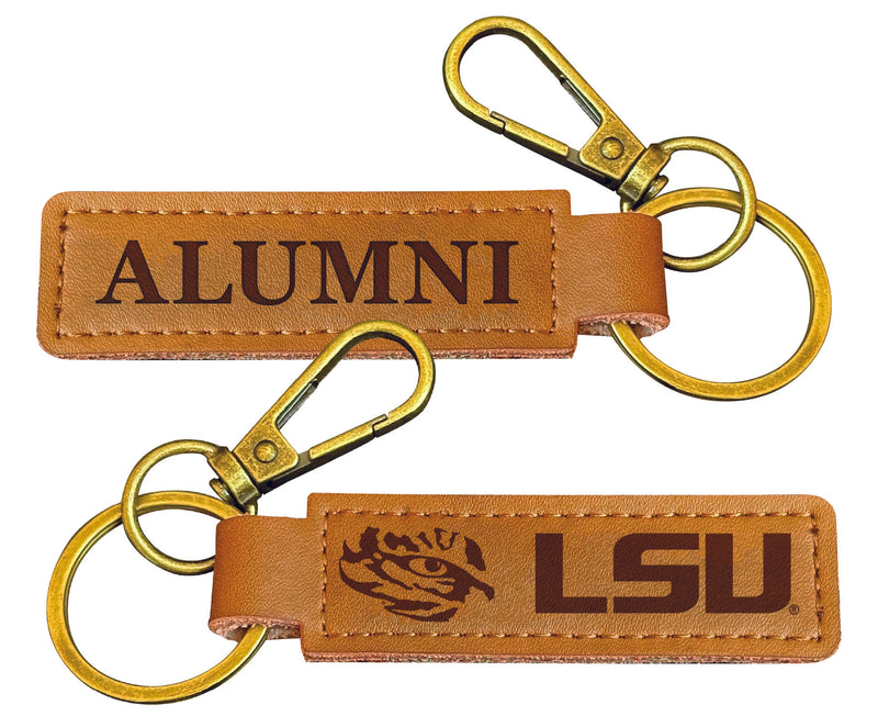LSU Tigers College Alumni Leather Keychain – Officially Licensed