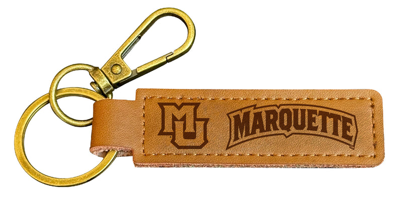 Marquette Golden Eagles Leather Keychain 3.25"� Long Officially Licensed Collegiate Product Single