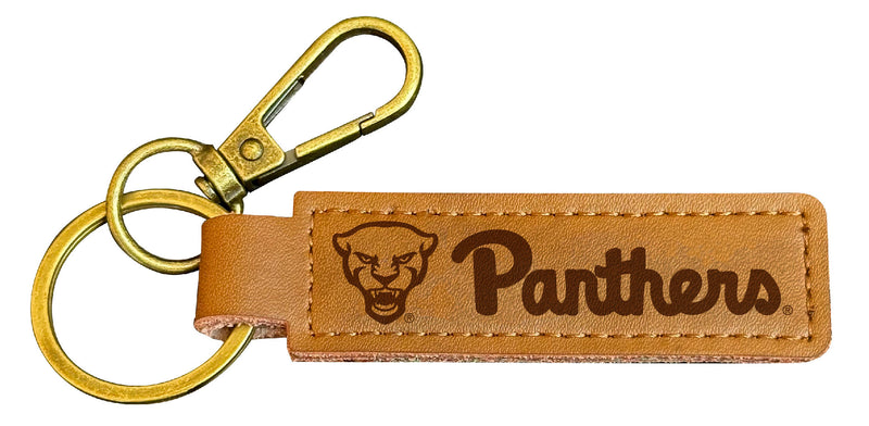 Pittsburgh Panthers Leather Keychain 3.25"� Long Officially Licensed Collegiate Product Single