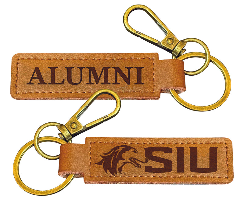 Southern Illinois Salukis College Alumni Leather Keychain – Officially Licensed