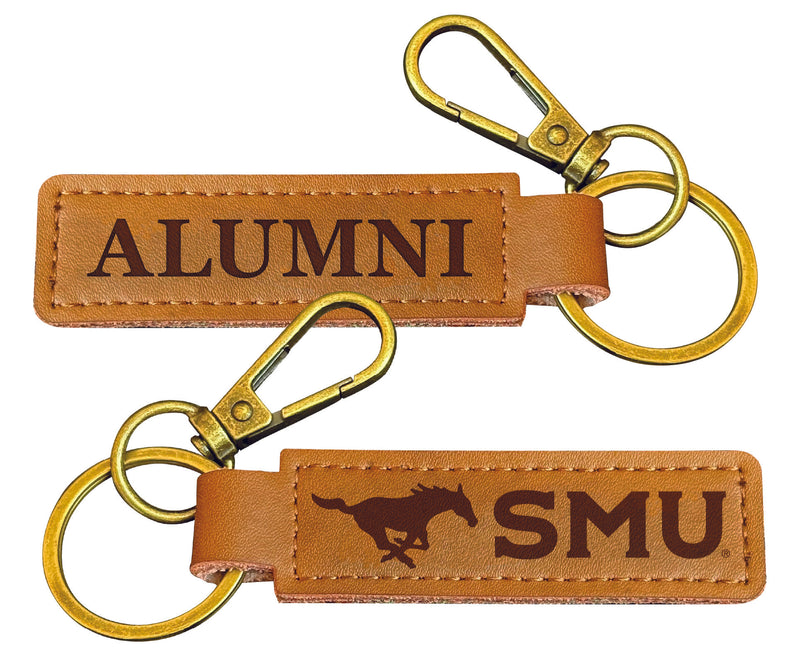 Southern Methodist University College Alumni Leather Keychain – Officially Licensed
