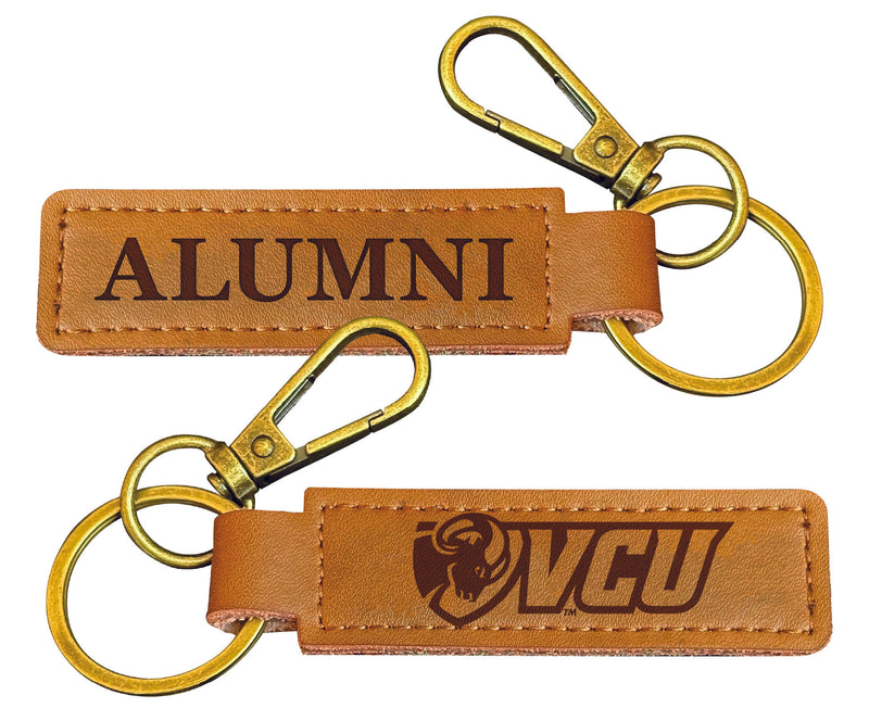 Virginia Commonwealth College Alumni Leather Keychain – Officially Licensed