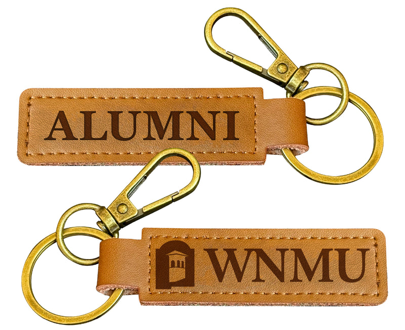Western New Mexico University Alumni Leather Keychain – Officially Licensed