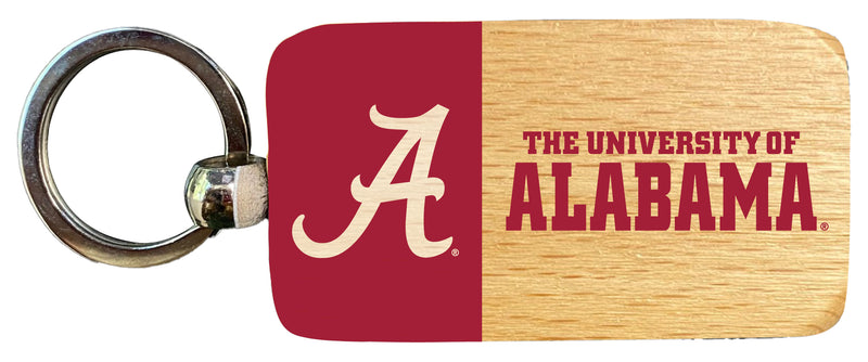 Alabama Crimson Tide 2.5 x 1-Inch Wooden Keychain Officially Licensed Collegiate Product 4-Pack