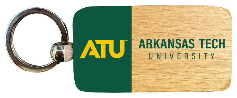 Arkansas Tech University 2.5 x 1-Inch Wooden Keychain Officially Licensed Collegiate Product Single