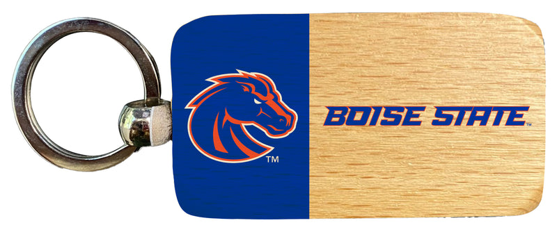Boise State Broncos 2.5 x 1-Inch Wooden Keychain Officially Licensed Collegiate Product Single
