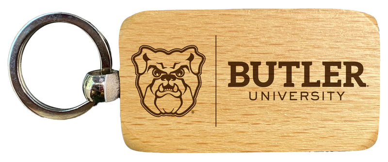 Butler Bulldogs 2.5 x 1-Inch Engraved Wooden Keychain Officially Licensed Collegiate Product Single Unit