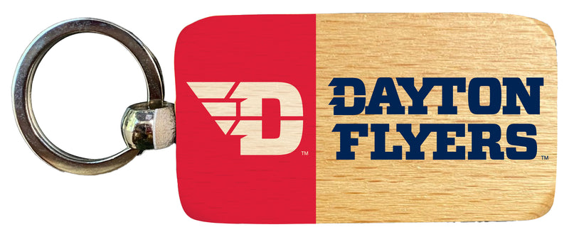 Dayton Flyers 2.5 x 1-Inch Wooden Keychain Officially Licensed Collegiate Product Single