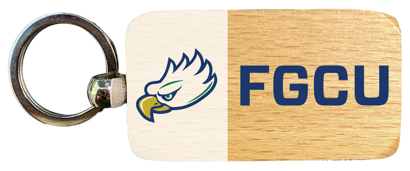 Florida Gulf Coast Eagles 2.5 x 1-Inch Wooden Keychain Officially Licensed Collegiate Product Single