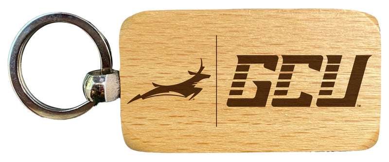Grand Canyon University Lopes 2.5 x 1-Inch Engraved Wooden Keychain Officially Licensed Collegiate Product Single Unit