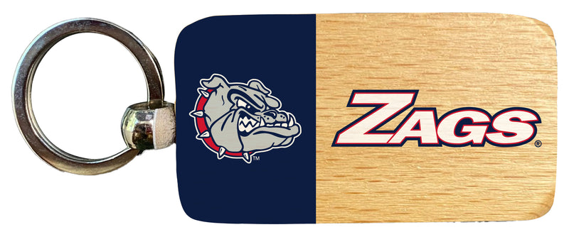 Gonzaga Bulldogs 2.5 x 1-Inch Wooden Keychain Officially Licensed Collegiate Product 4-Pack