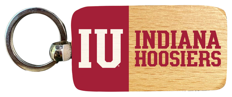Indiana Hoosiers 2.5 x 1-Inch Wooden Keychain Officially Licensed Collegiate Product 2-Pack