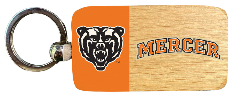 Mercer University 2.5 x 1-Inch Wooden Keychain Officially Licensed Collegiate Product 2-Pack