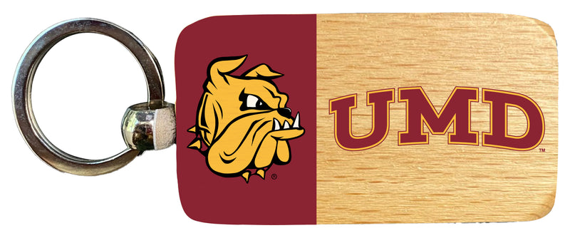 Minnesota Duluth Bulldogs 2.5 x 1-Inch Wooden Keychain Officially Licensed Collegiate Product 2-Pack