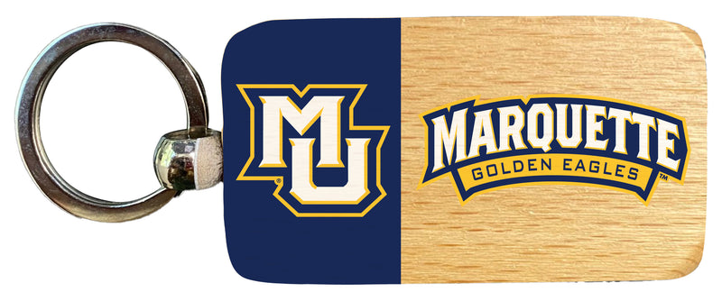 Marquette Golden Eagles 2.5 x 1-Inch Wooden Keychain Officially Licensed Collegiate Product 2-Pack