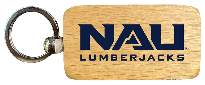 Northern Arizona University 2.5 x 1-Inch Wooden Keychain Officially Licensed Collegiate Product 4-Pack