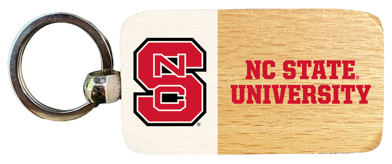 NC State Wolfpack 2.5 x 1-Inch Wooden Keychain Officially Licensed Collegiate Product Single