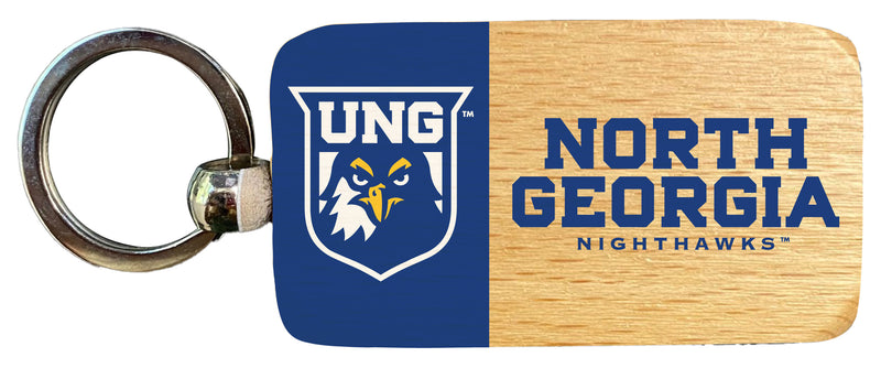 North Georgia Nighhawks 2.5 x 1-Inch Wooden Keychain Officially Licensed Collegiate Product Single