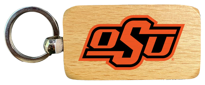 Oklahoma State Cowboys 2.5 x 1-Inch Wooden Keychain Officially Licensed Collegiate Product Single