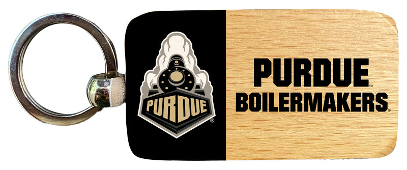 Purdue Boilermakers 2.5 x 1-Inch Wooden Keychain Officially Licensed Collegiate Product Single