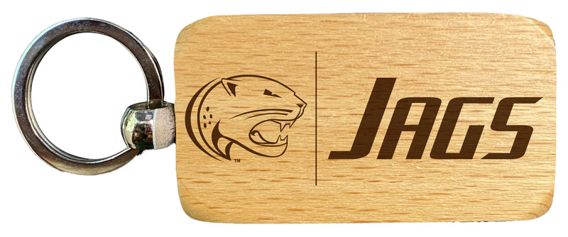 University of South Alabama 2.5 x 1-Inch Engraved Wooden Keychain Officially Licensed Collegiate Product Single Unit