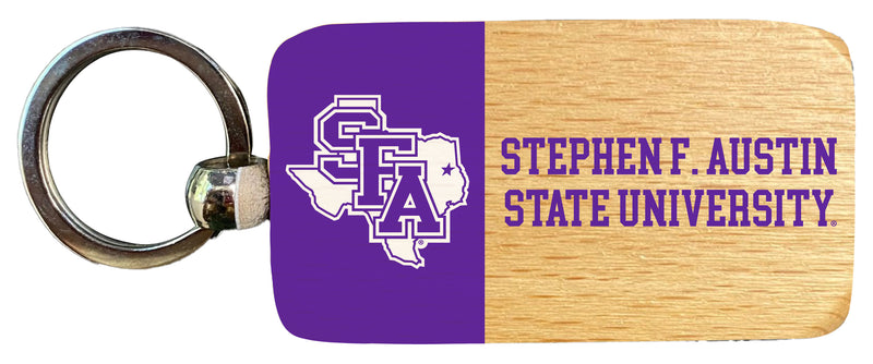 Stephen F. Austin State University 2.5 x 1-Inch Wooden Keychain Officially Licensed Collegiate Product Single