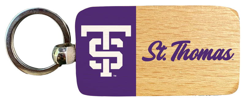 University of St. Thomas 2.5 x 1-Inch Wooden Keychain Officially Licensed Collegiate Product Single