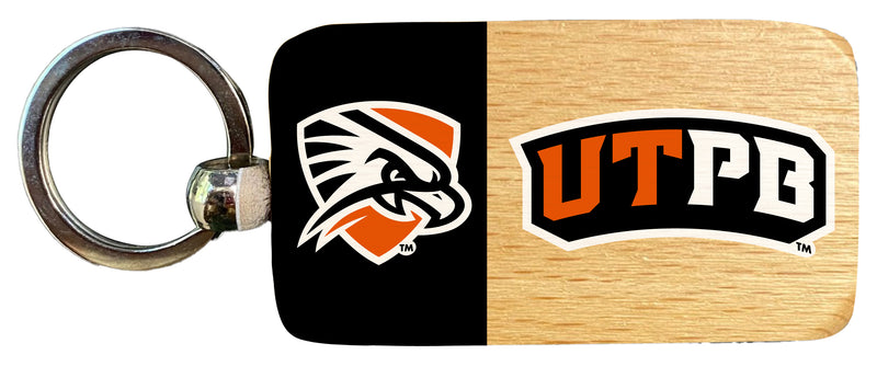 University of Texas of the Permian Basin 2.5 x 1-Inch Wooden Keychain Officially Licensed Collegiate Product 4-Pack