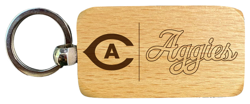 UC Davis Aggies 2.5 x 1-Inch Engraved Wooden Keychain Officially Licensed Collegiate Product Single Unit