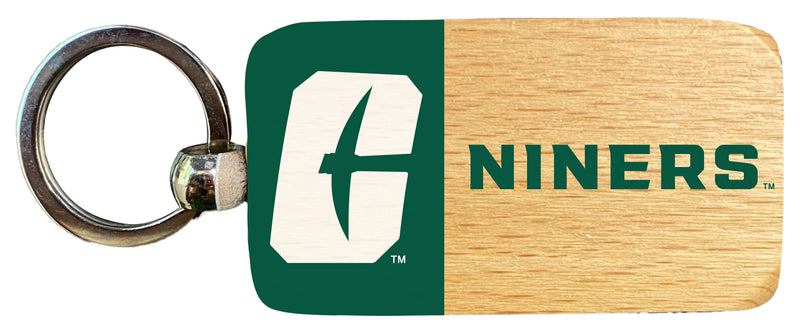 North Carolina Charlotte Forty-Niners 2.5 x 1-Inch Wooden Keychain Officially Licensed Collegiate Product Single