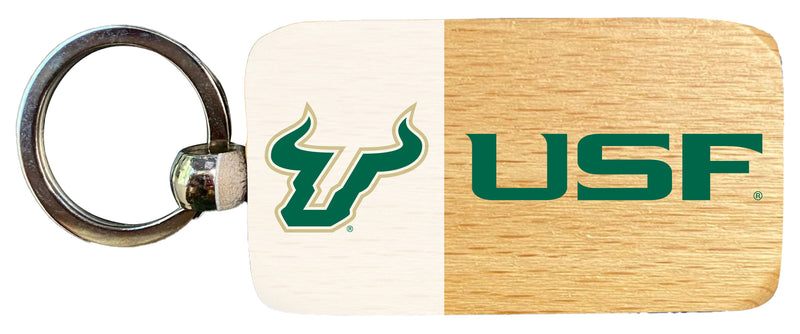 South Florida Bulls 2.5 x 1-Inch Wooden Keychain Officially Licensed Collegiate Product Single